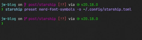 套用內建之 Nerd Font 主題