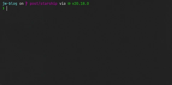 Starship 預設 Prompt