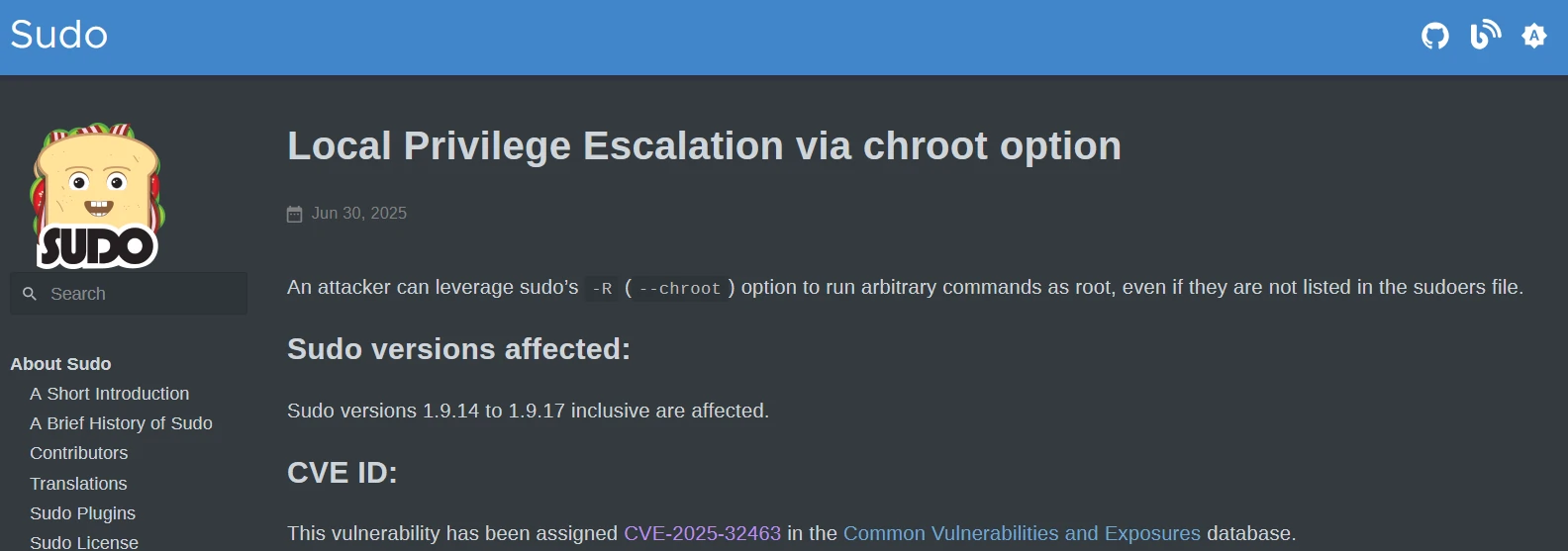 CVE-2025-32463 研究筆記